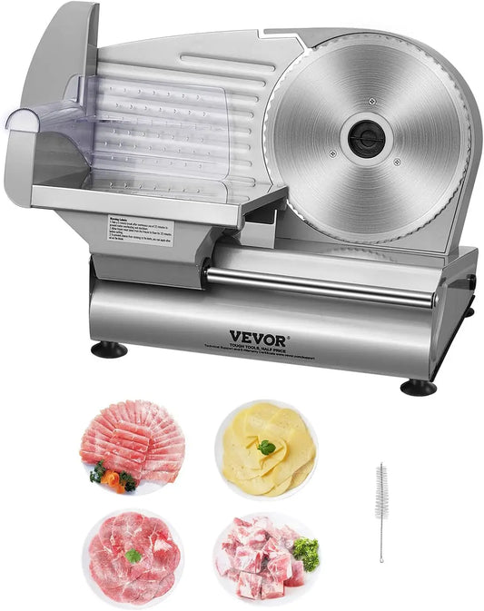 180W Electric Deli Slicer With Adjustable Thickness For Home Use