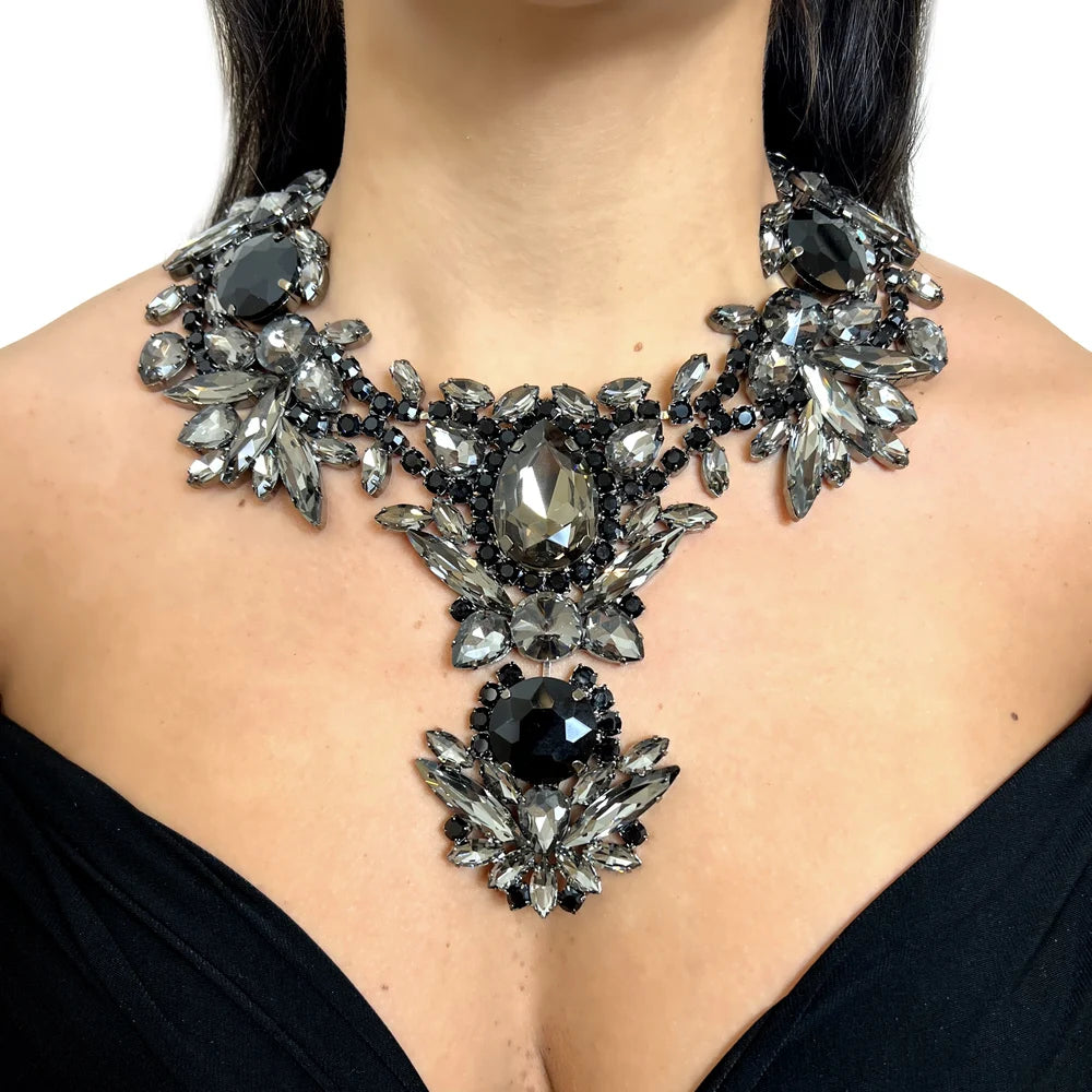 Luxury Black Dubai Jewelry Set for Elegant Occasions