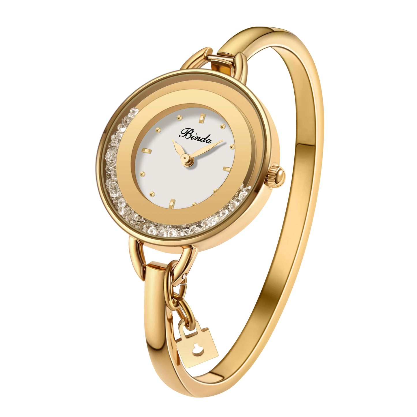 BINDA Elegant Waterproof Stainless Steel Quartz Watch