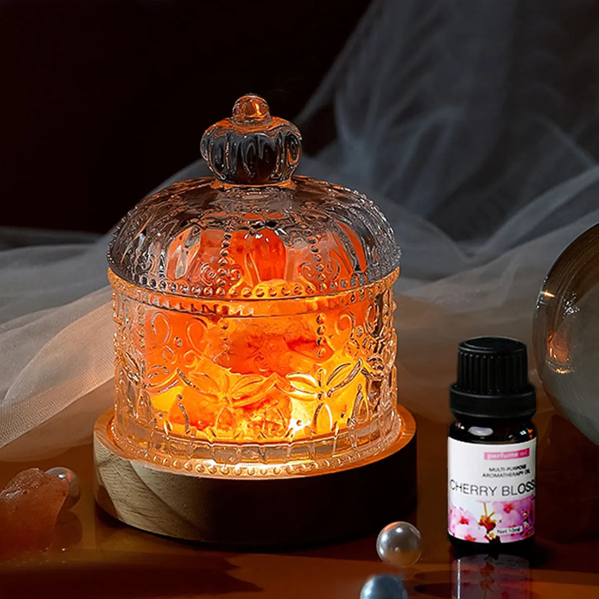 Natural Stone Crystal Set Box Bedside Table Ornaments Gift