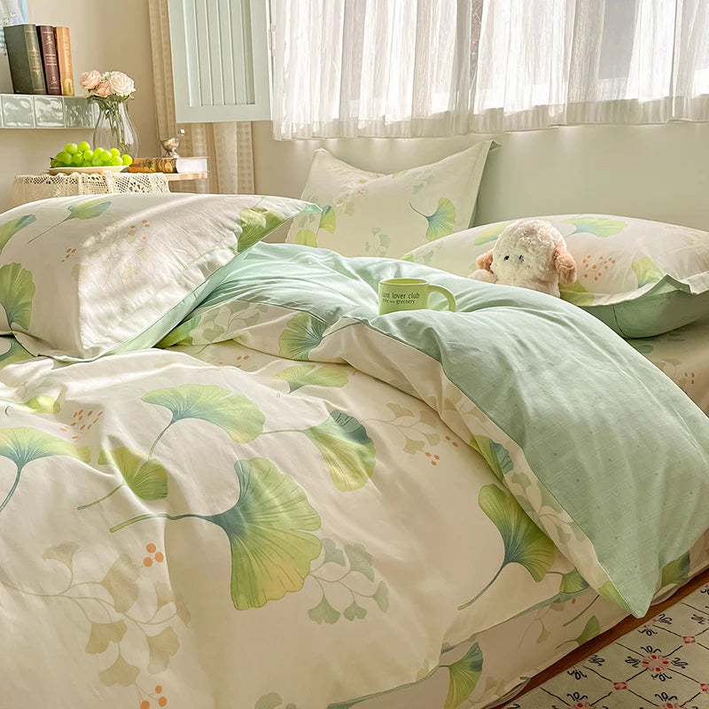 Kiss Nest 100 Percent Cotton Duvet Cover Set With Shams