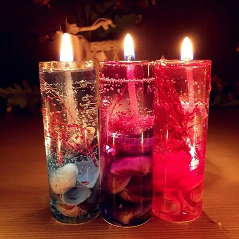 Aromatherapy Smokeless Jelly Candle Ocean Shells for Romantic Decor