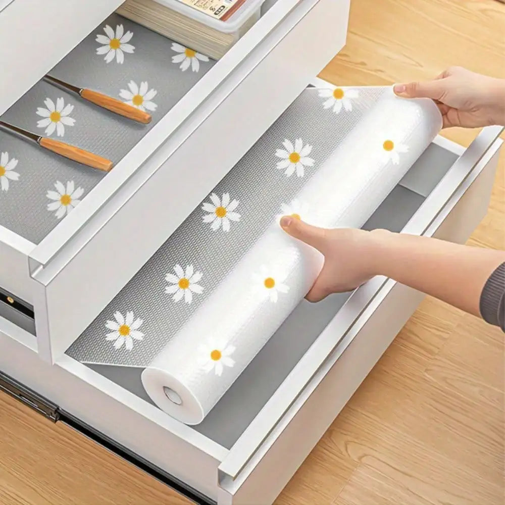Waterproof Non-Slip Plastic Shelf Liner Roll for Kitchen
