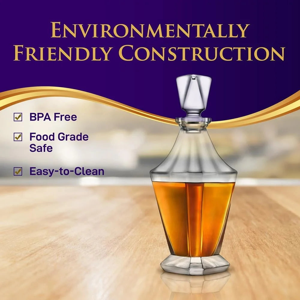 Whiskey Decanter Glass For Home Bar Oxidation Preservation