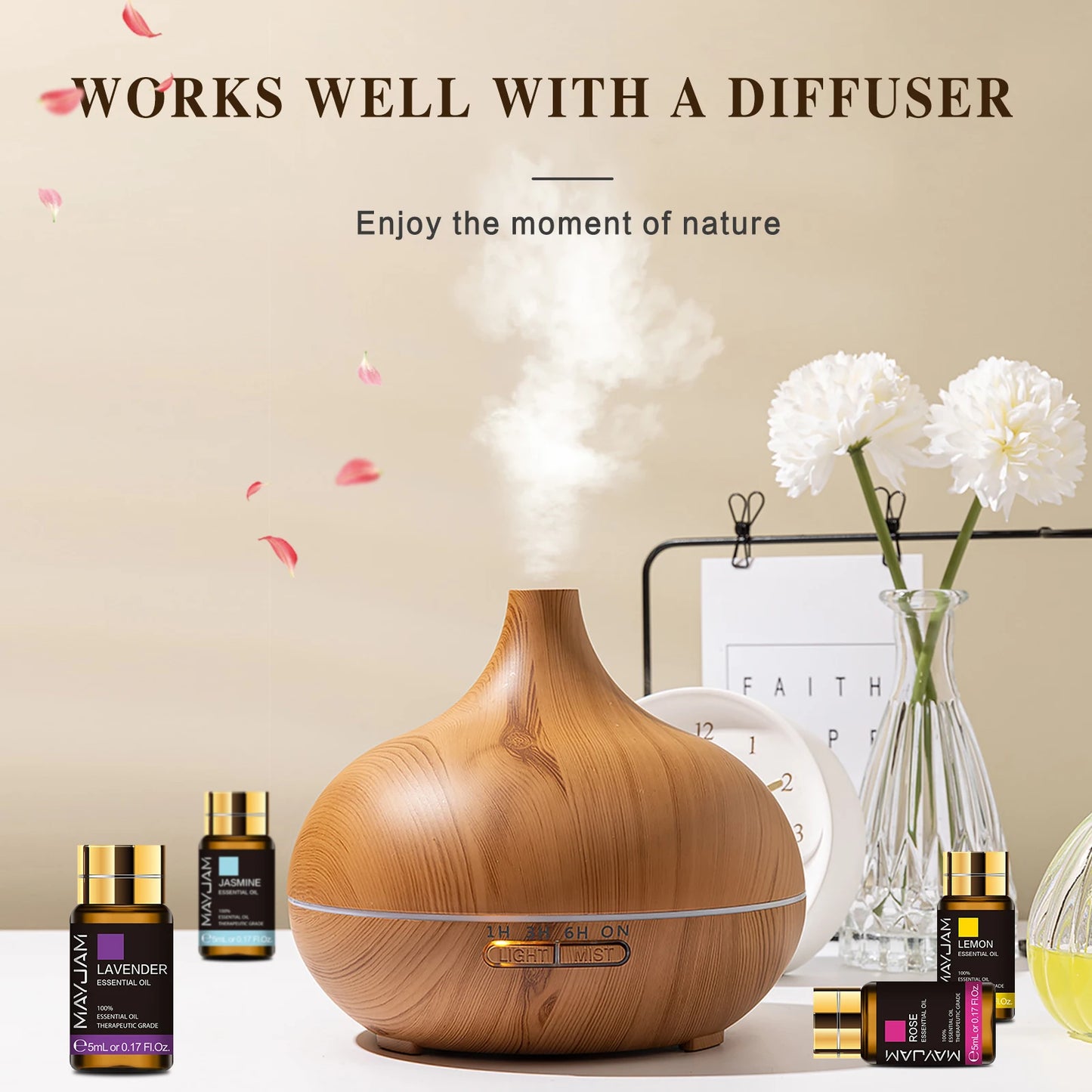 MAYJAM Essential Oils Set For Diffuser Humidifier And Air Fresheners