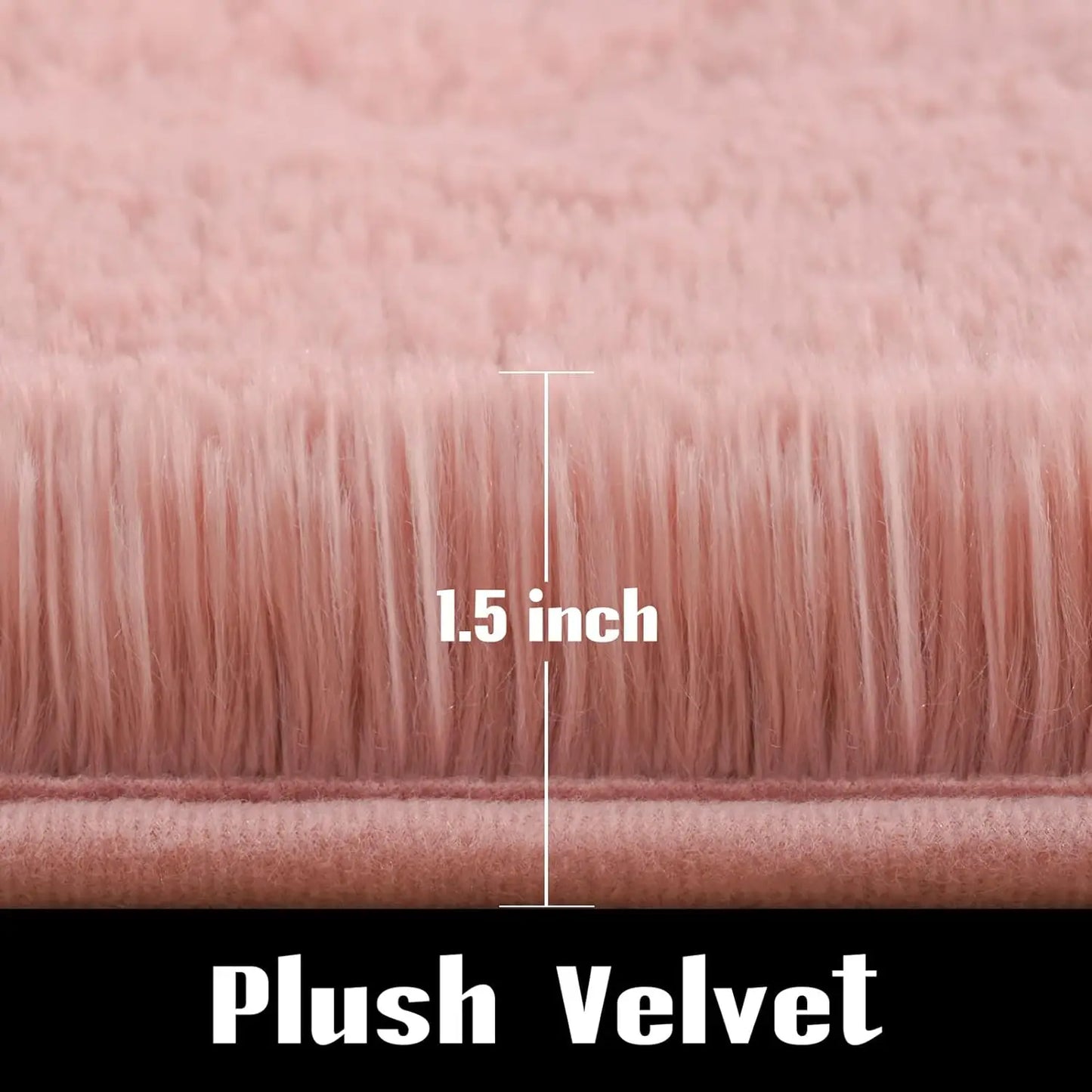 Fluffy Indoor Plush Soft Carpet Area Rug for Living Room Anti Skid Durable Rug for Girls Bedroom Kids Room