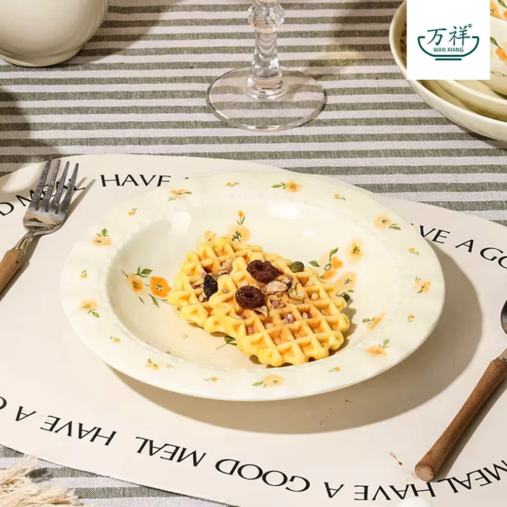Shunxiang French Floral Ceramic Dinnerware Set