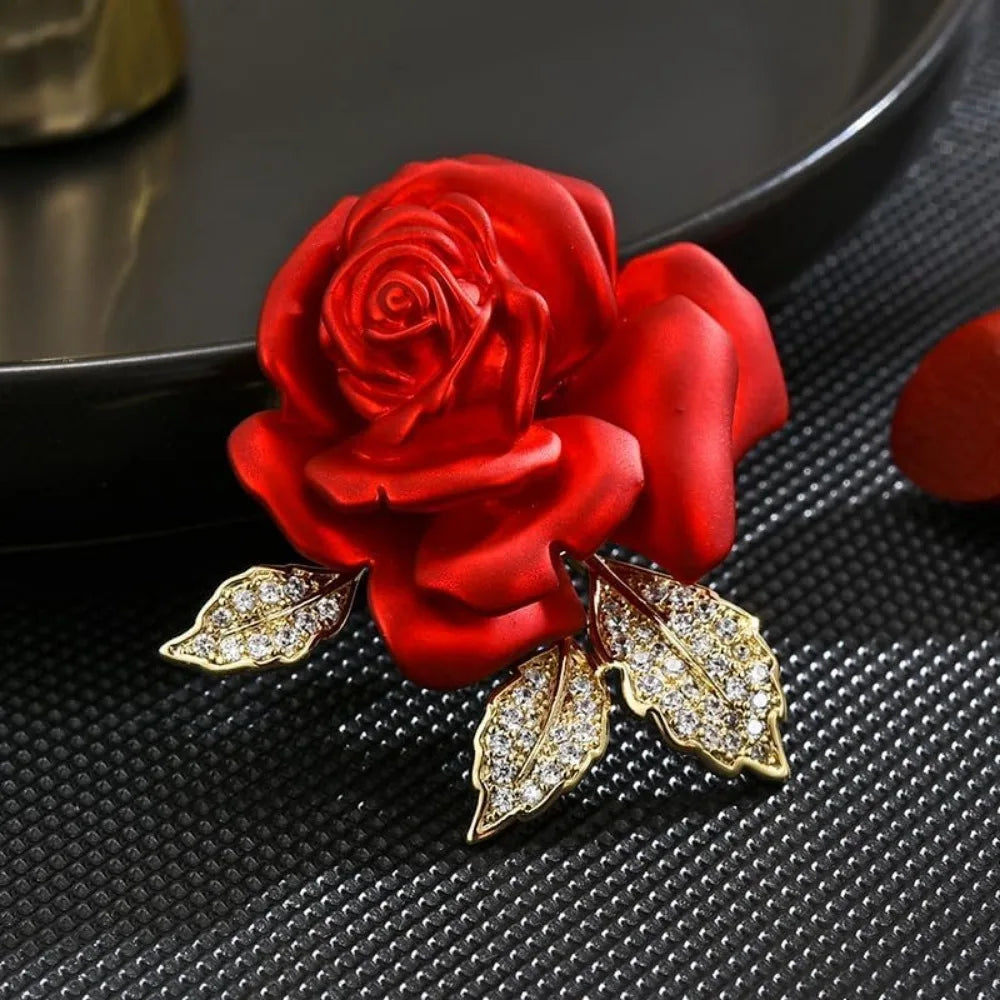 Floral Pearl Brooch Pins For Women Elegant Flower Jewelry