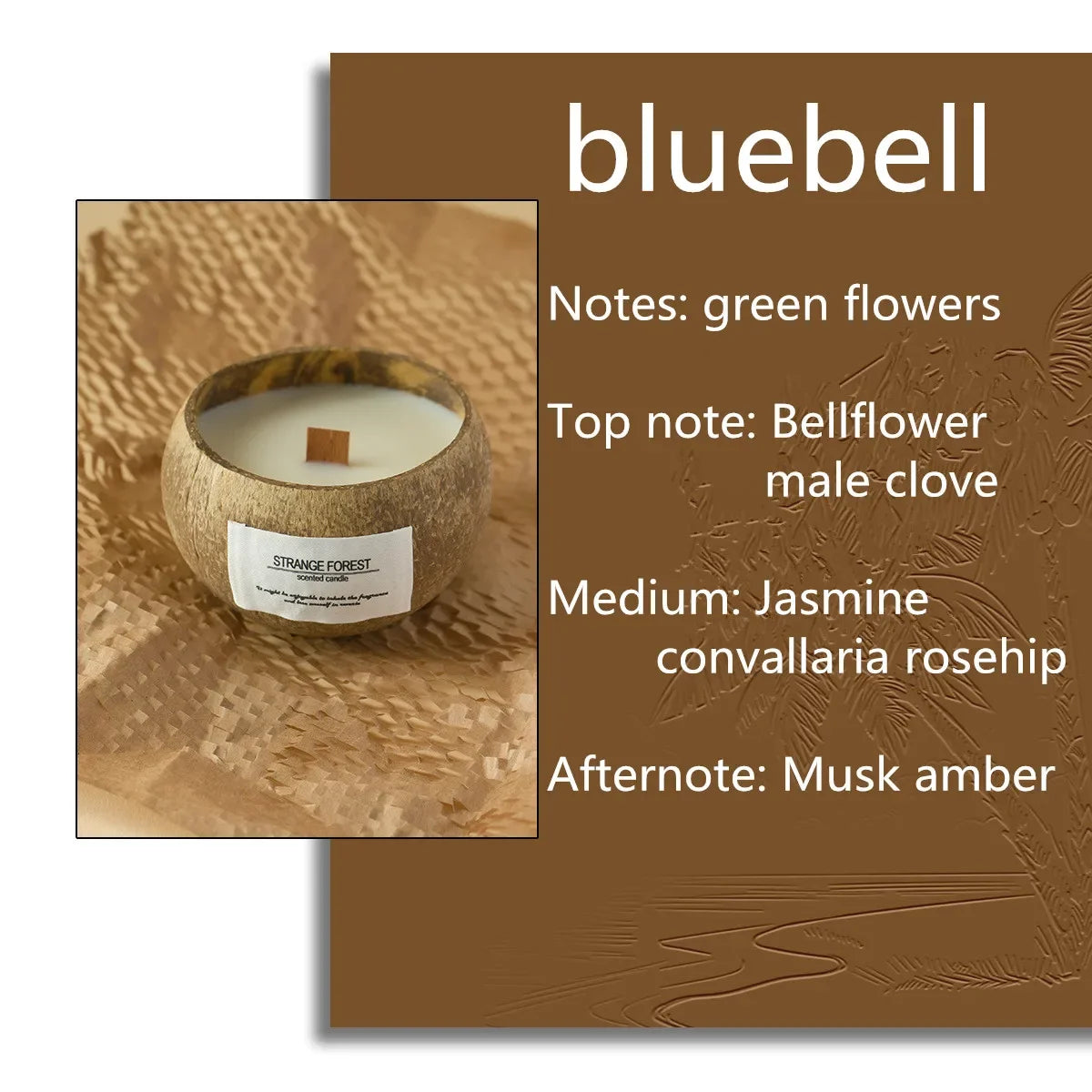 Handmade Soy Wax Scented Candles Coconut Shell Gift Set