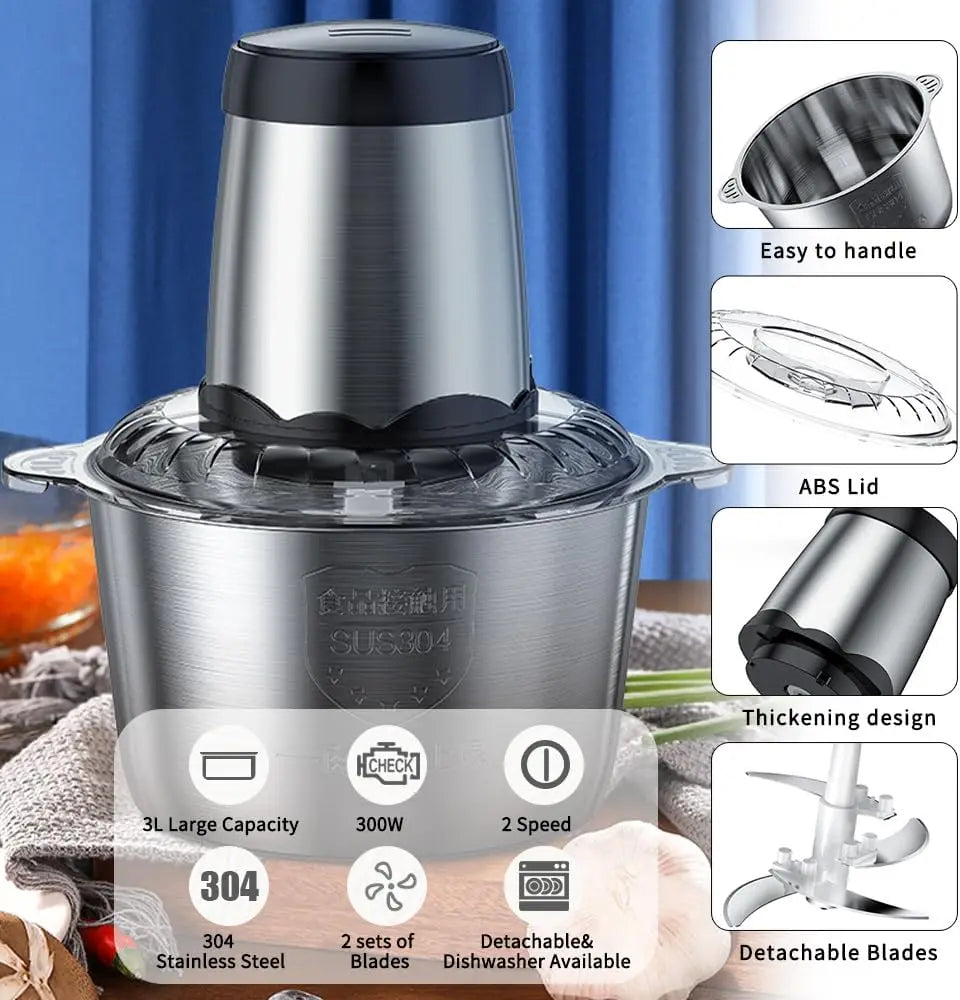 Electric Meat Grinder And Food Processor 304 Stainless