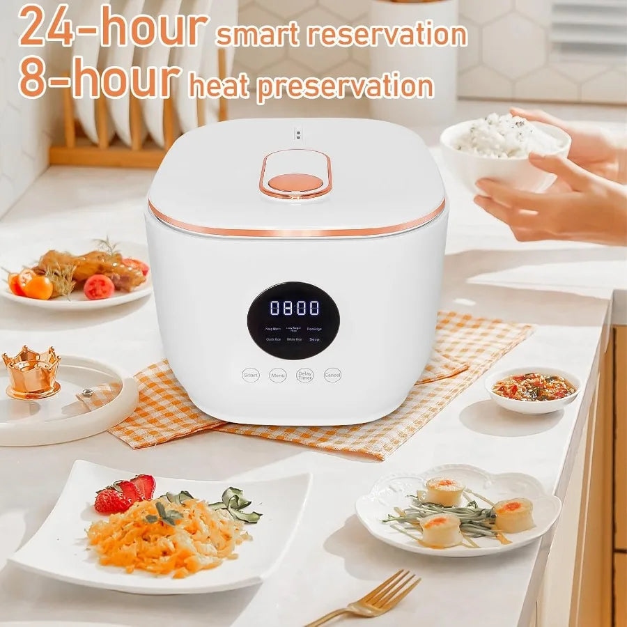 OLOEY Versatile Rice Cooker With Steamer Basket For Porridge