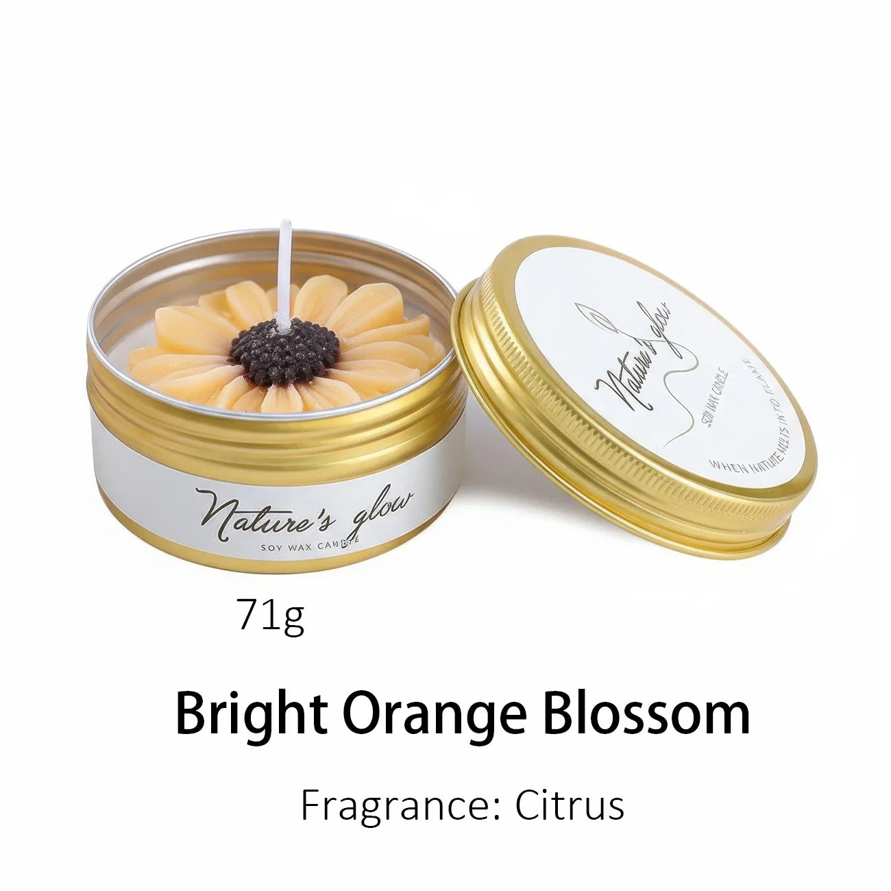 Chamomile Scented Soy Wax Candle Tin For Relaxing Bedroom Decor