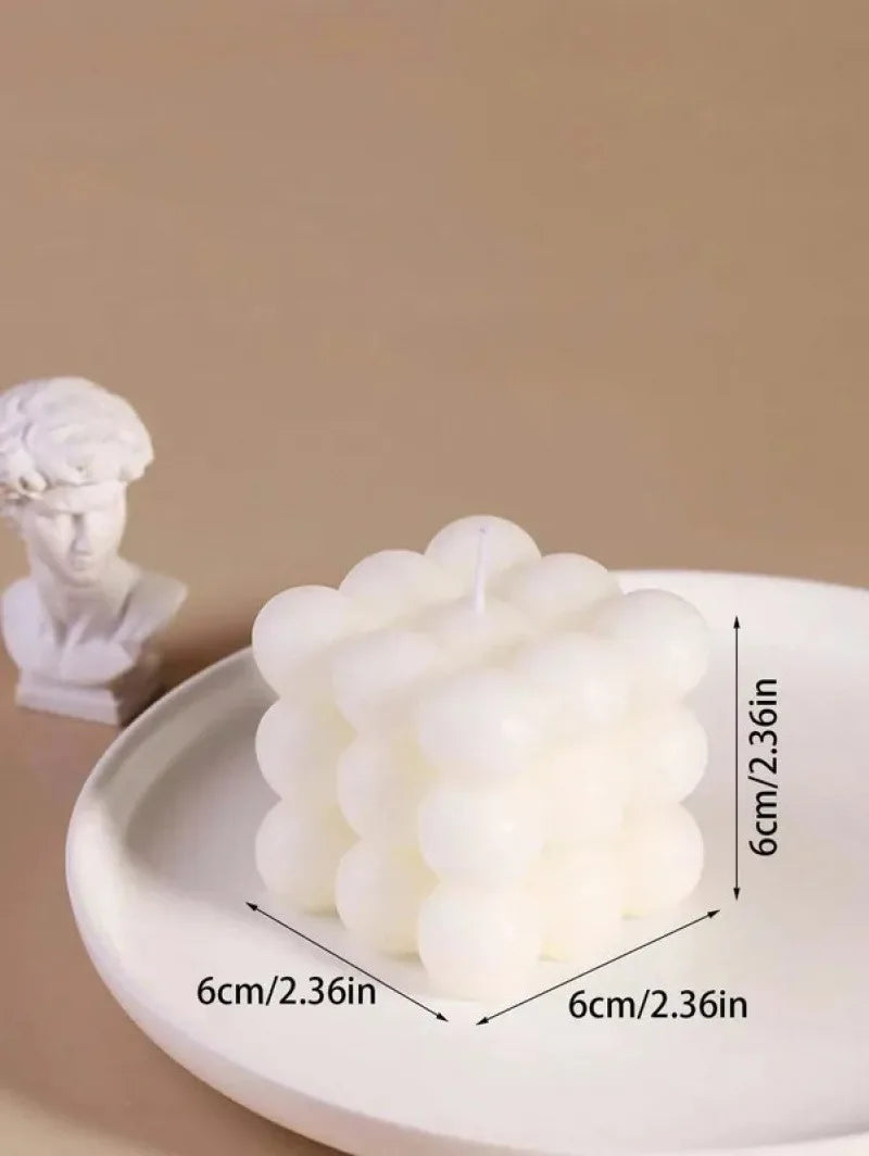 Ball Shaped Soy Wax Cube Aromatherapy Candle Wedding Favor Gift