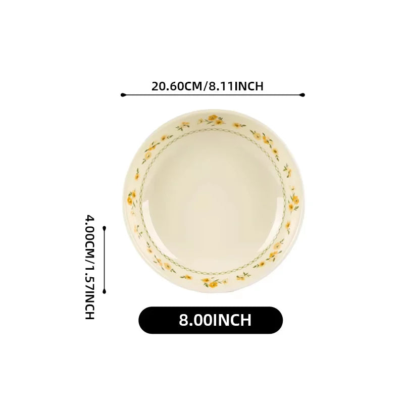 Shunxiang French Floral Ceramic Dinnerware Set