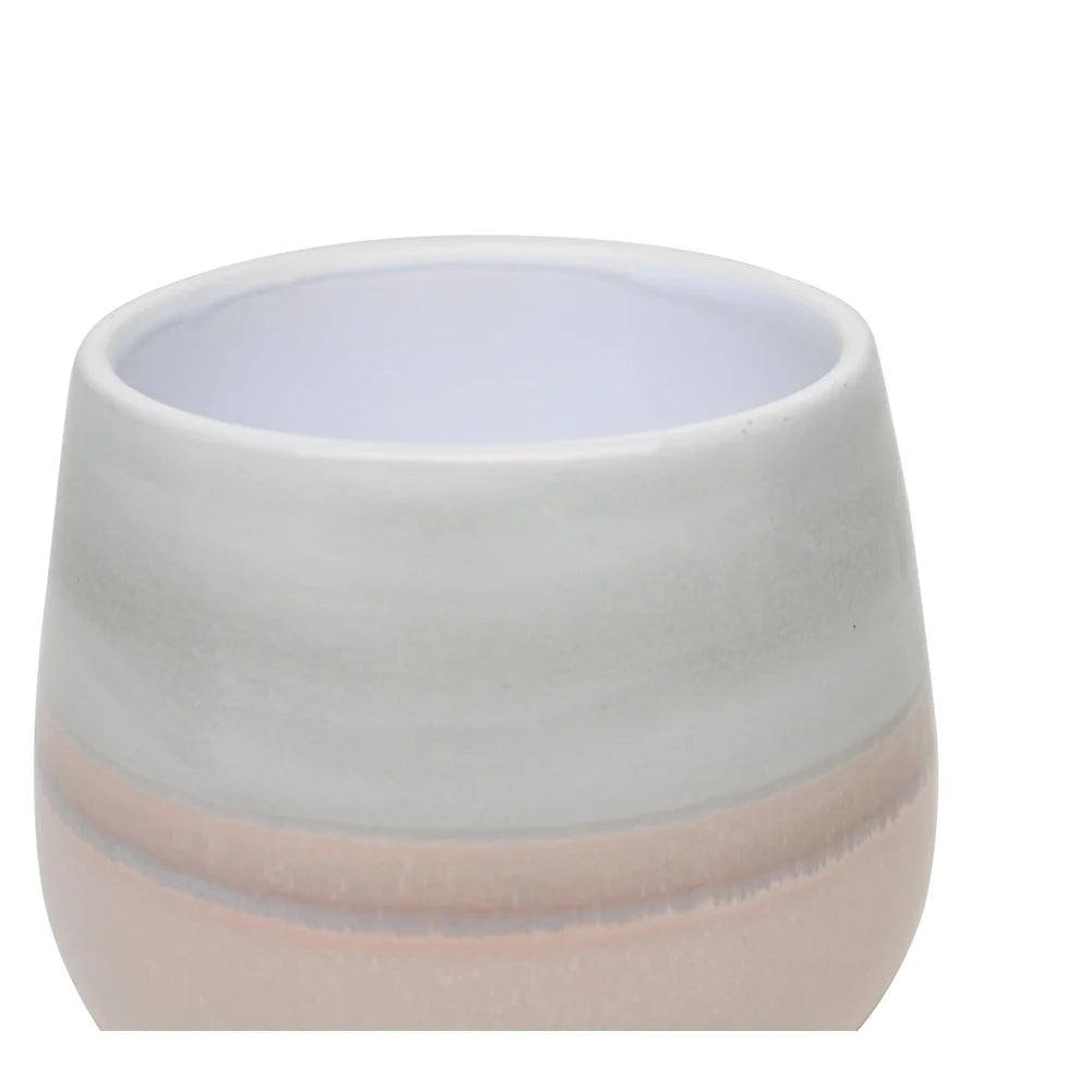 Ceramic Planter With Drainage Holes For Indoor Outdoor Plants