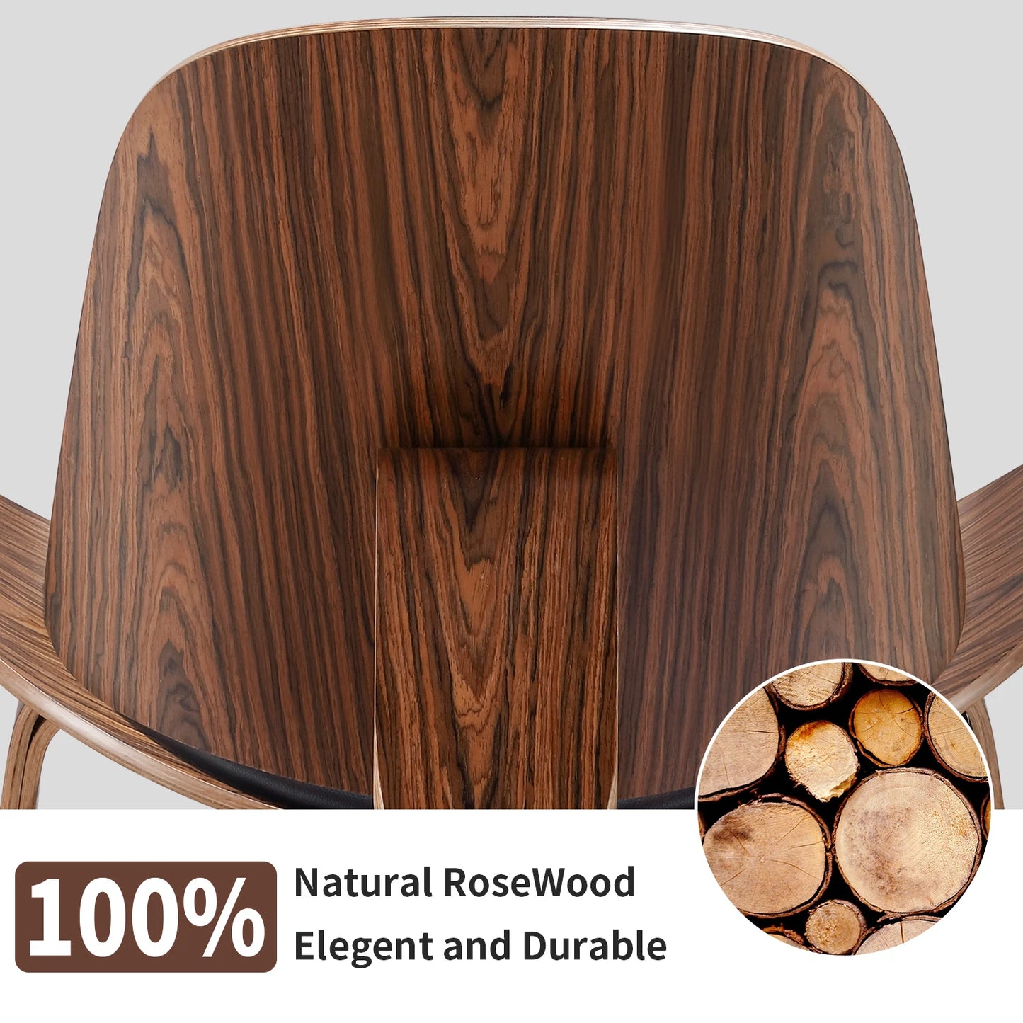Nordic Solid Wood Lounge Airplane Chair Living Room