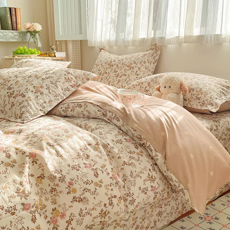 Kiss Nest 100 Percent Cotton Duvet Cover Set With Shams