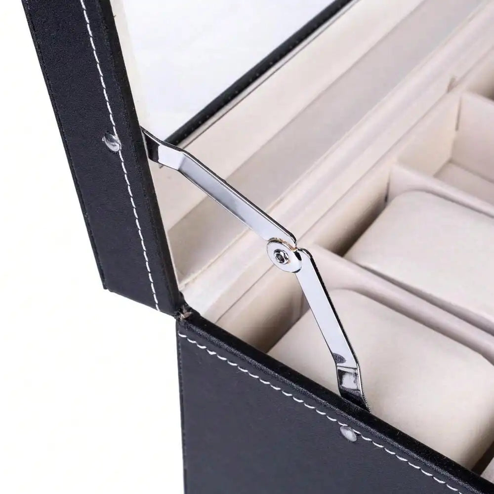 New 20 Slot Leather Watch Box Organizer for Men and Women Jewelry Storage
