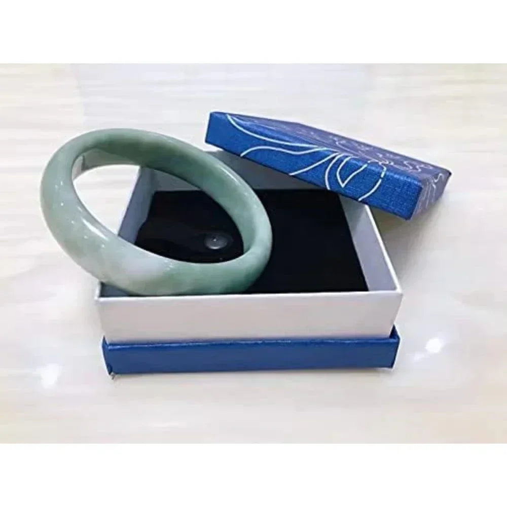 Natural Jade Bangle Bracelet for Women in Classic Style