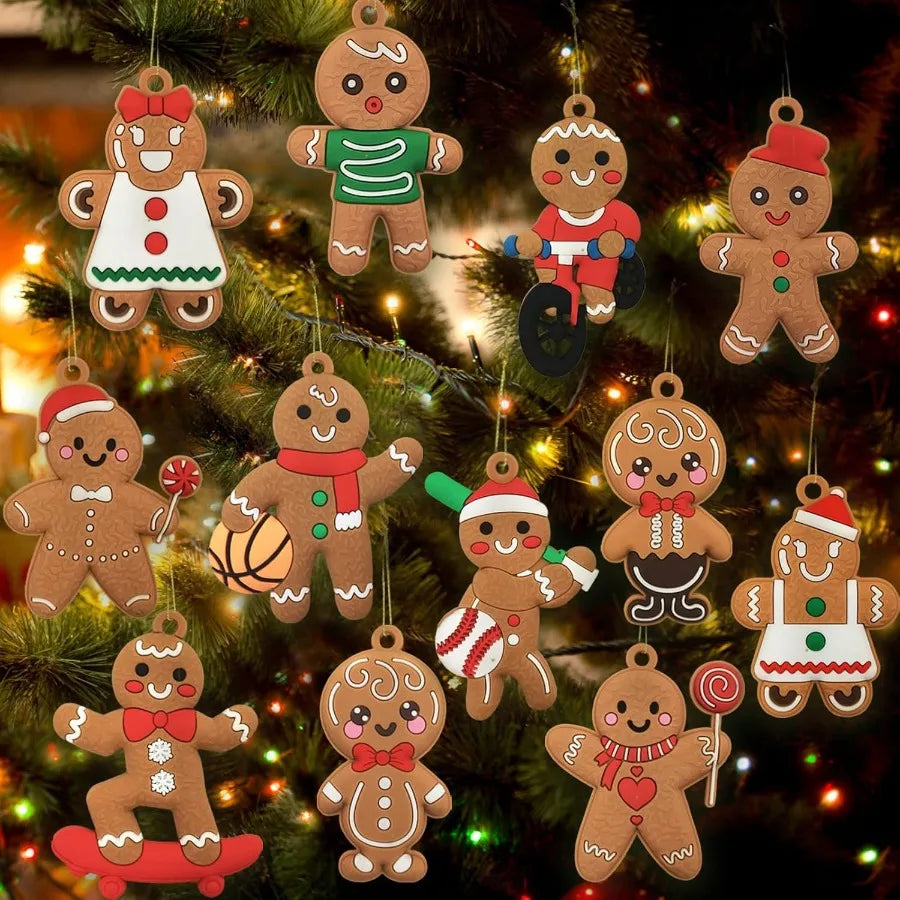 Gingerbread Man Christmas Ornaments For Tree Decorations