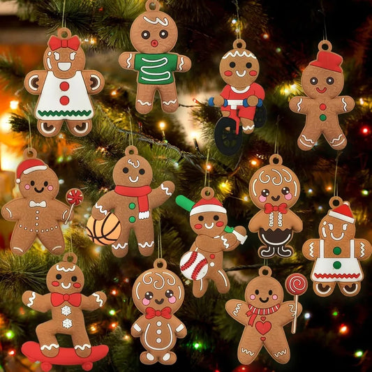Gingerbread Man Christmas Ornaments For Tree Decorations