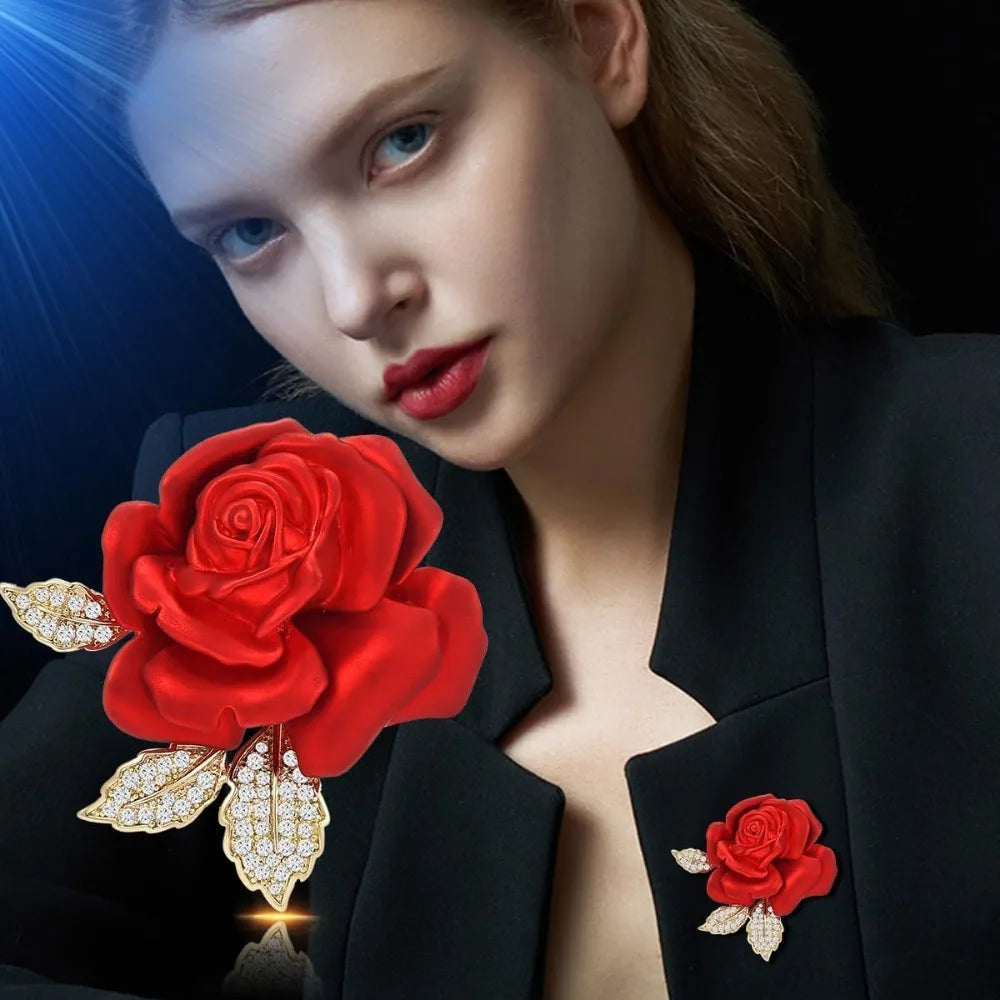 Floral Pearl Brooch Pins For Women Elegant Flower Jewelry