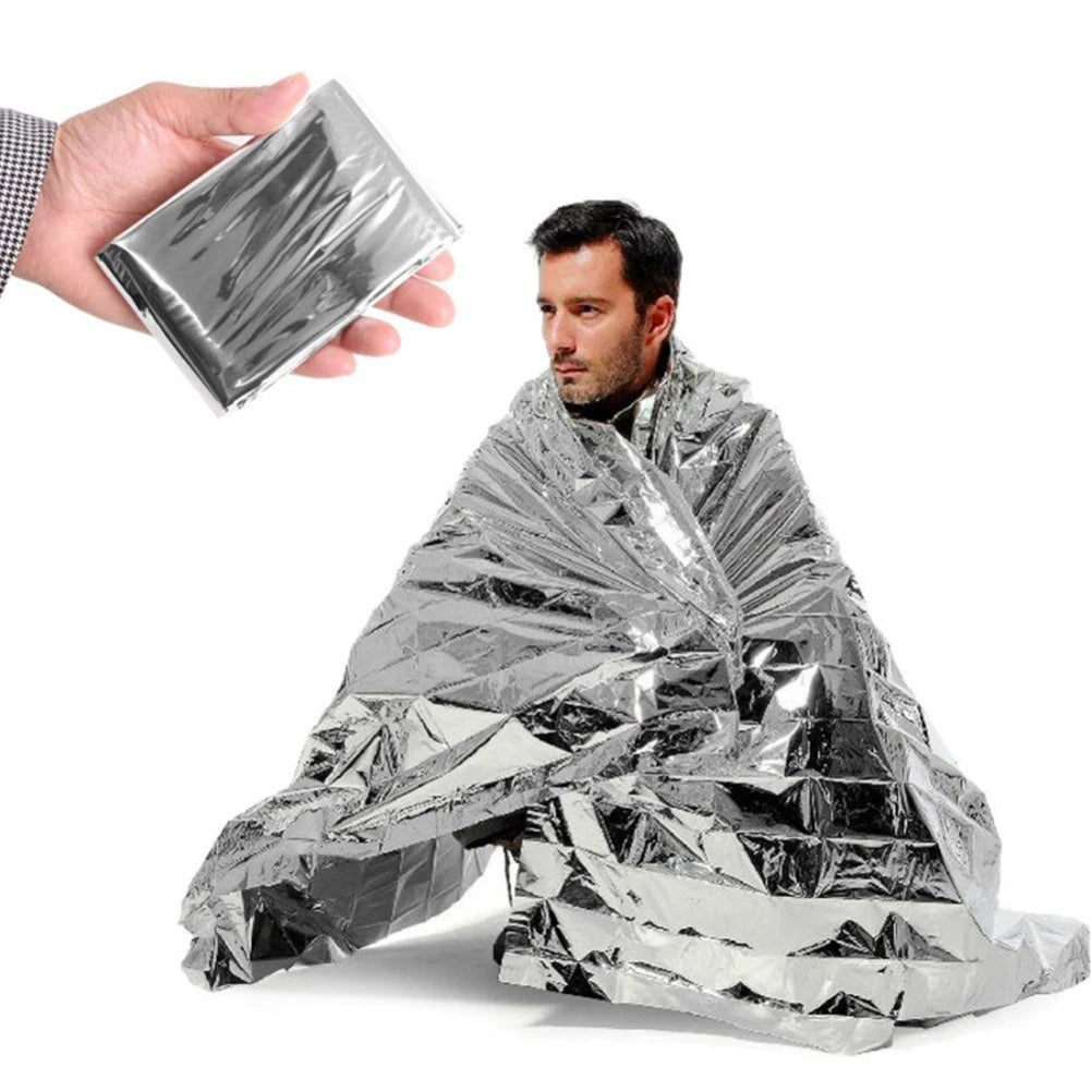 Emergency Thermal Mylar Space Blanket For Outdoor Camping