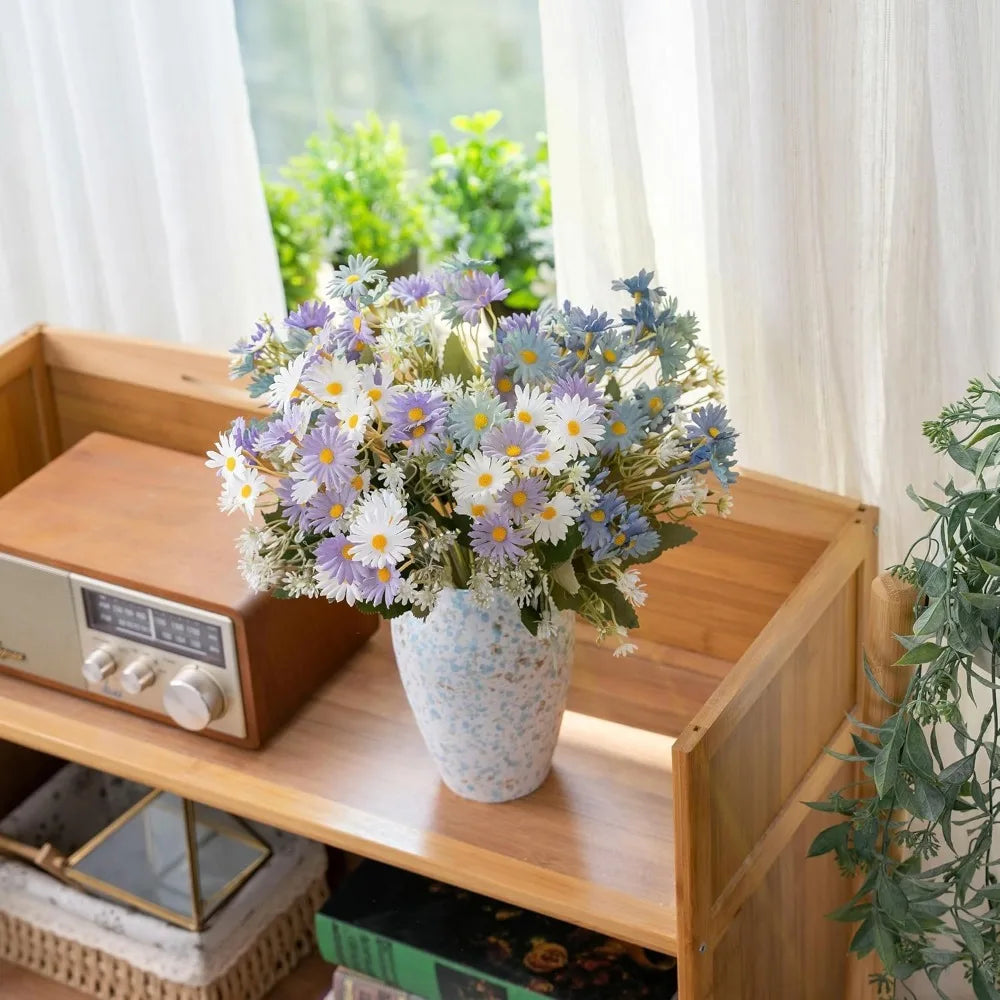 Artificial Flowers In Vase Daisy Bouquets For Wedding Decor