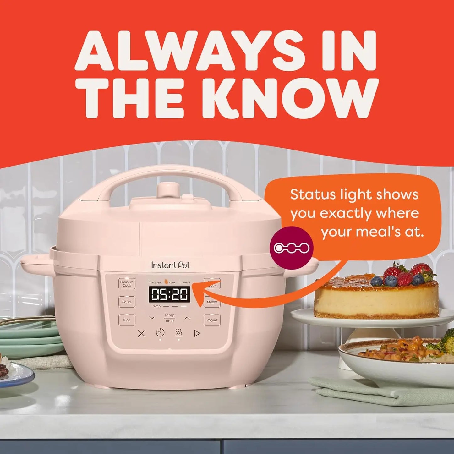 Mini 7 In 1 Multi Cooker Rosewater Pressure Steam Sauté