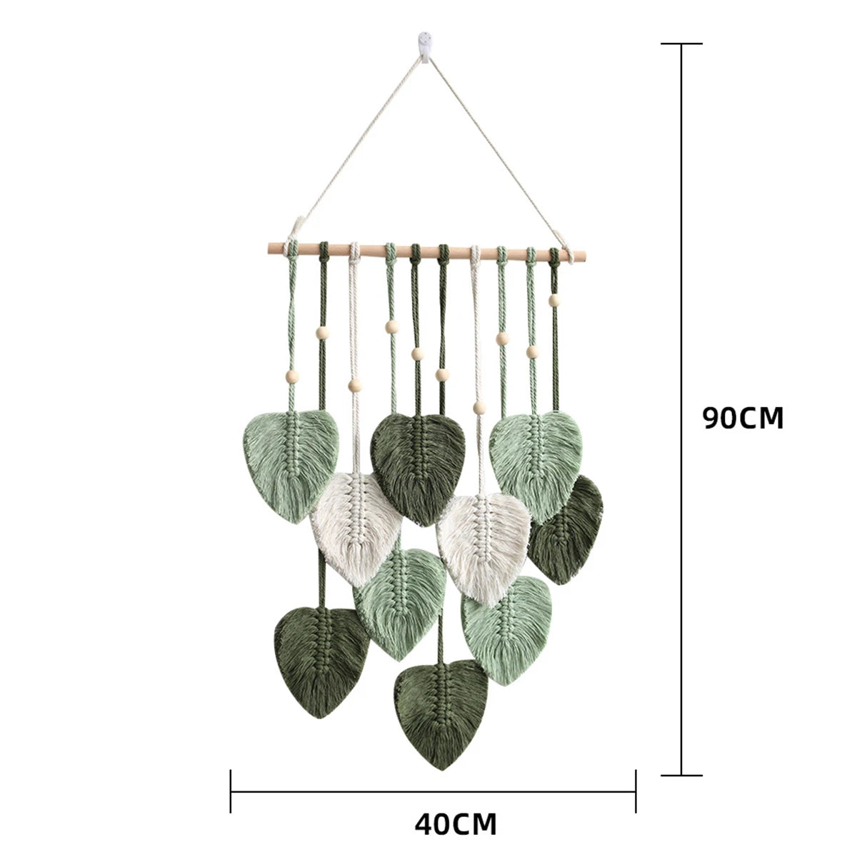 Bohemian Handwoven Leaf Pendant for Living Room and Bedroom Decor
