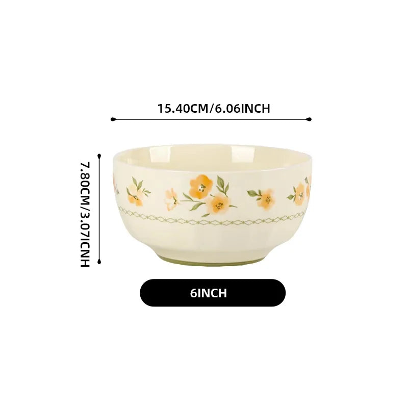 Shunxiang French Floral Ceramic Dinnerware Set