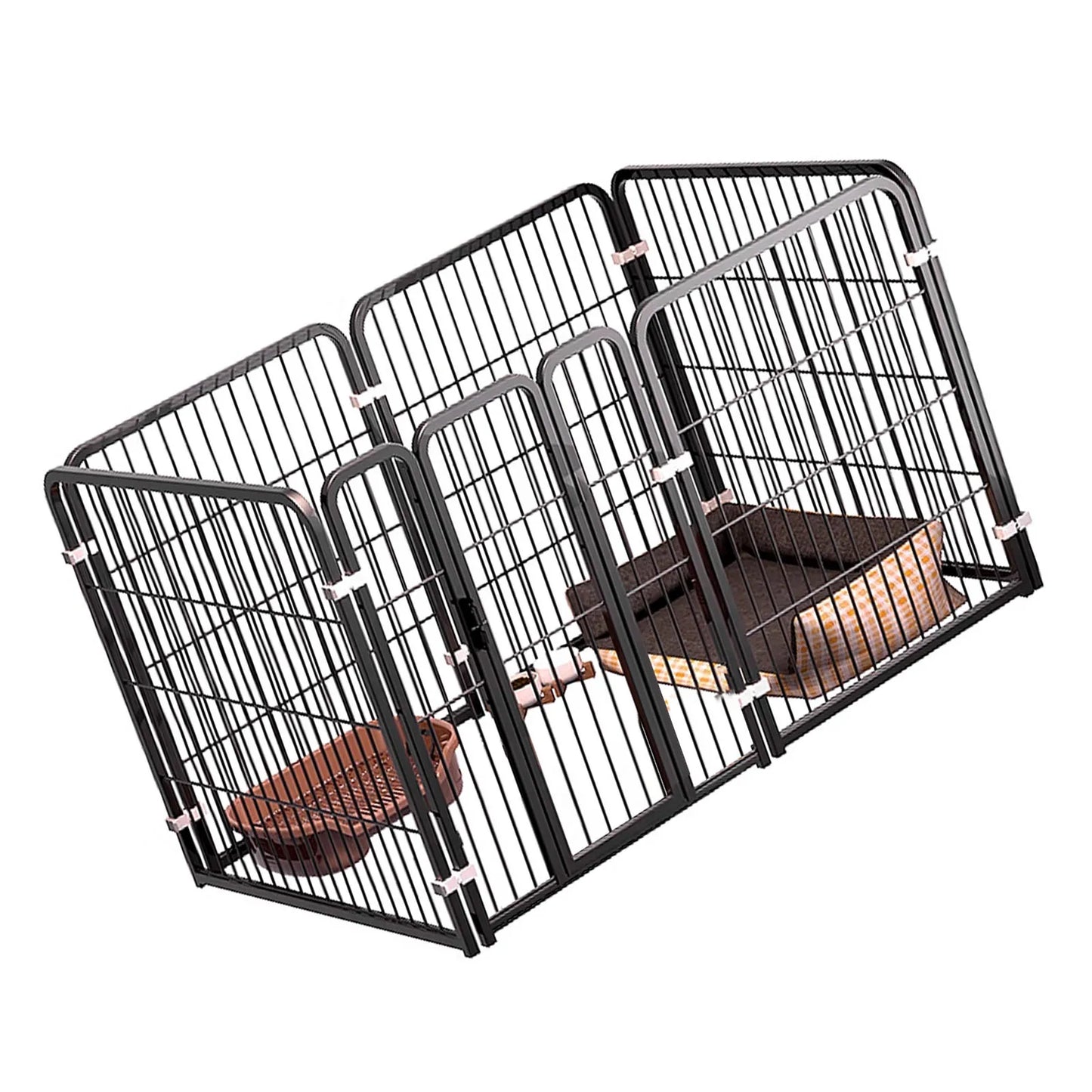 Metal Dog Fence Indoor Pet Enclosure For All Dog Sizes