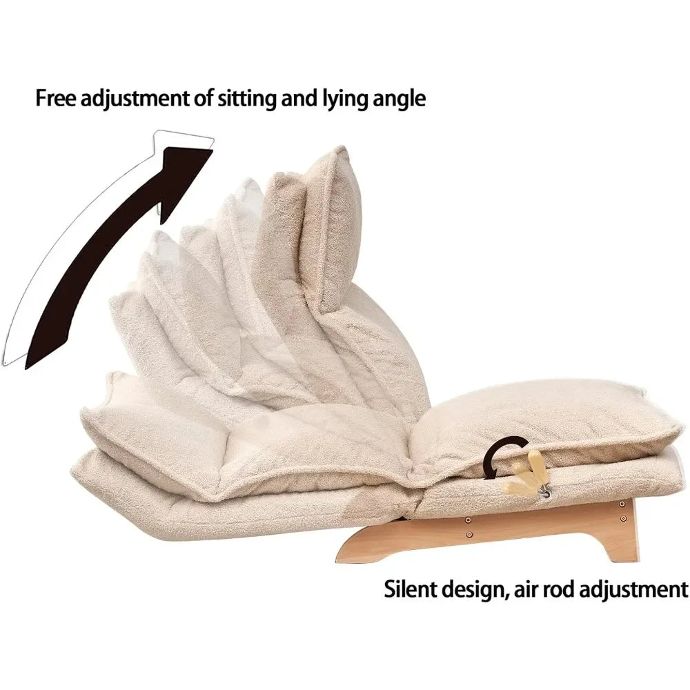 Indoor Japanese Style Chaise Lounge Sofa For Reading