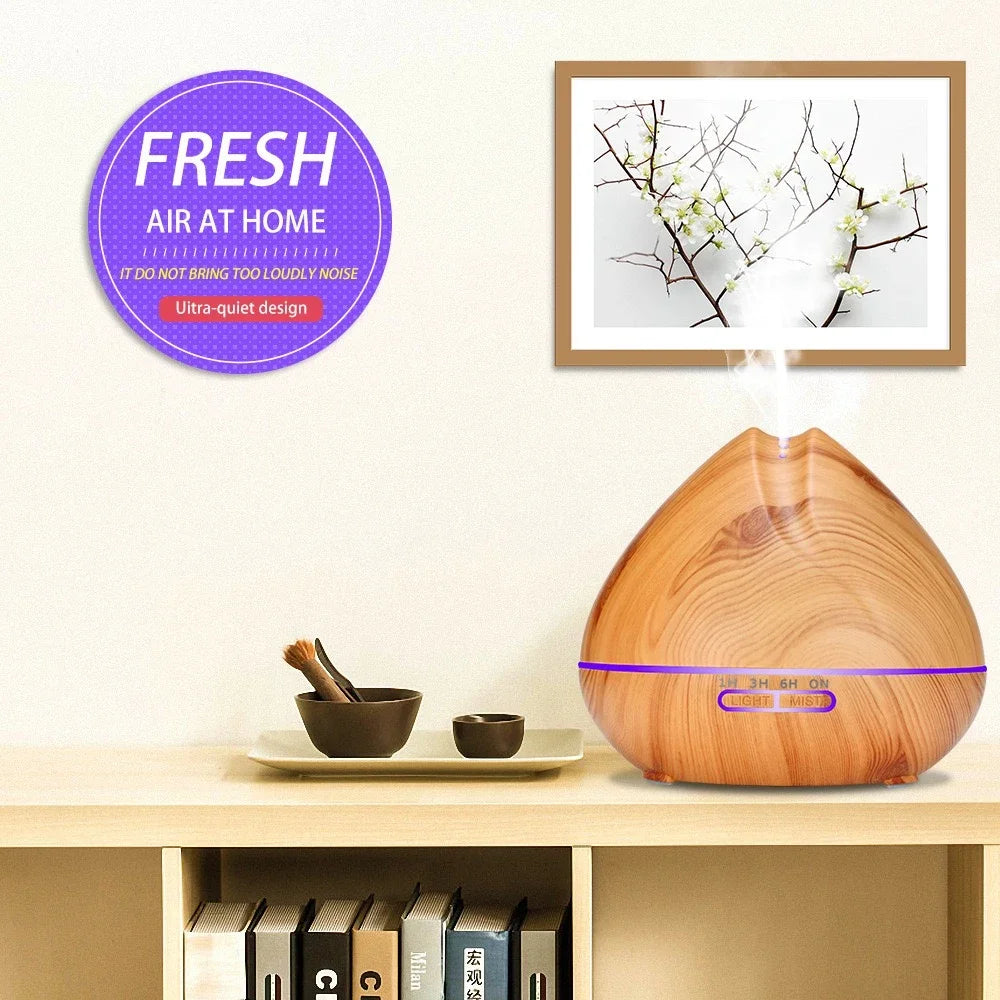 Aroma Diffuser Ultrasonic Essential Oil Humidifier With LED Night Light