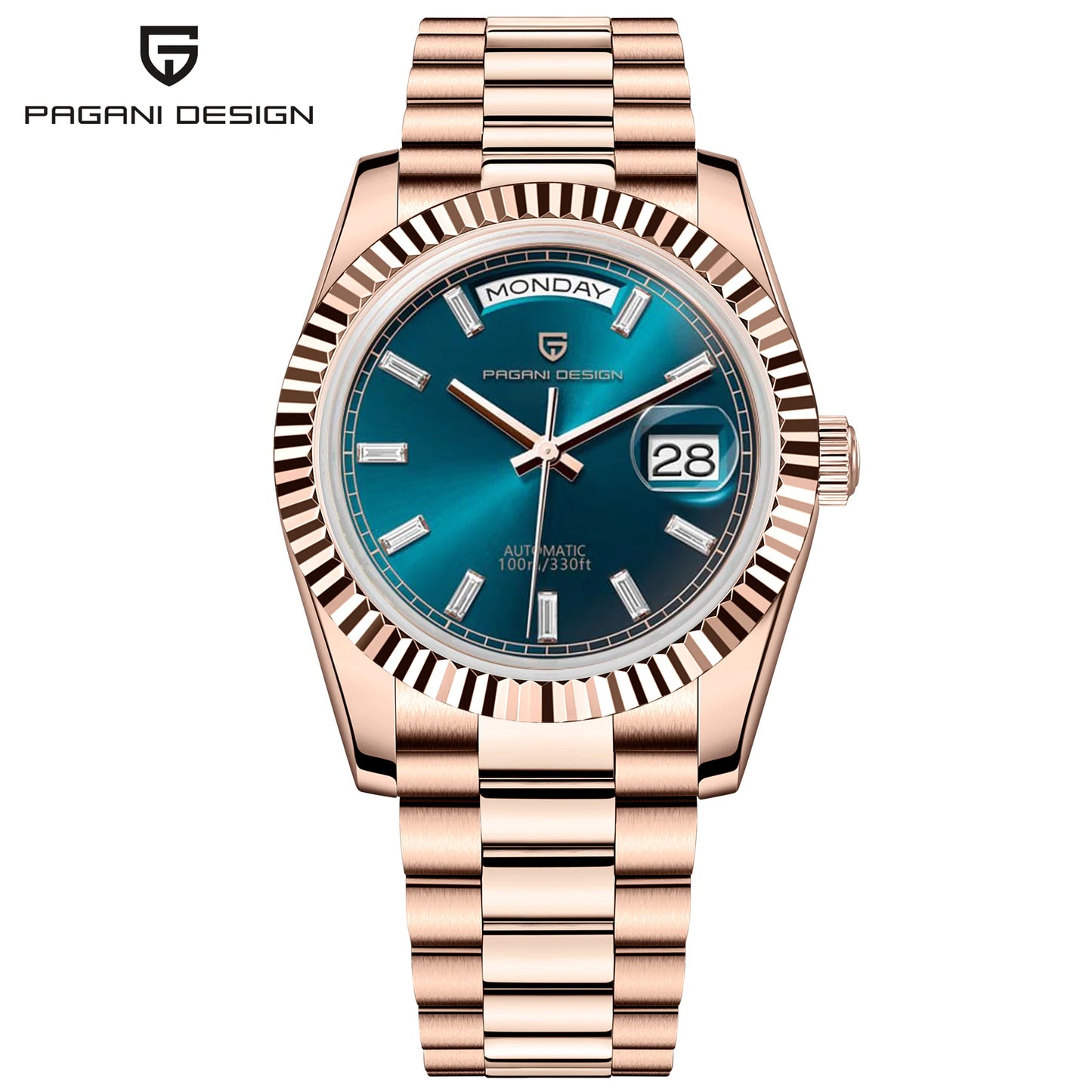 Pagani Design DD36 Gold Green V2 Men's Mechanical Luxury Automatic Watch 2024 New AR Sapphire Glass Wrist Watch