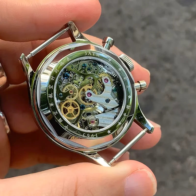 Seagull 1963 International Edition Watch for Men Chronograph Manual Winding Mechanical Original ST1901 D304 Memorial