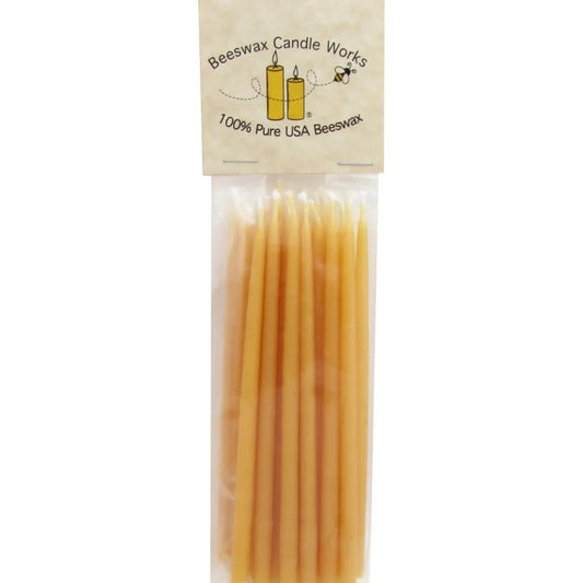 Beeswax Birthday Candles Pack of 24
