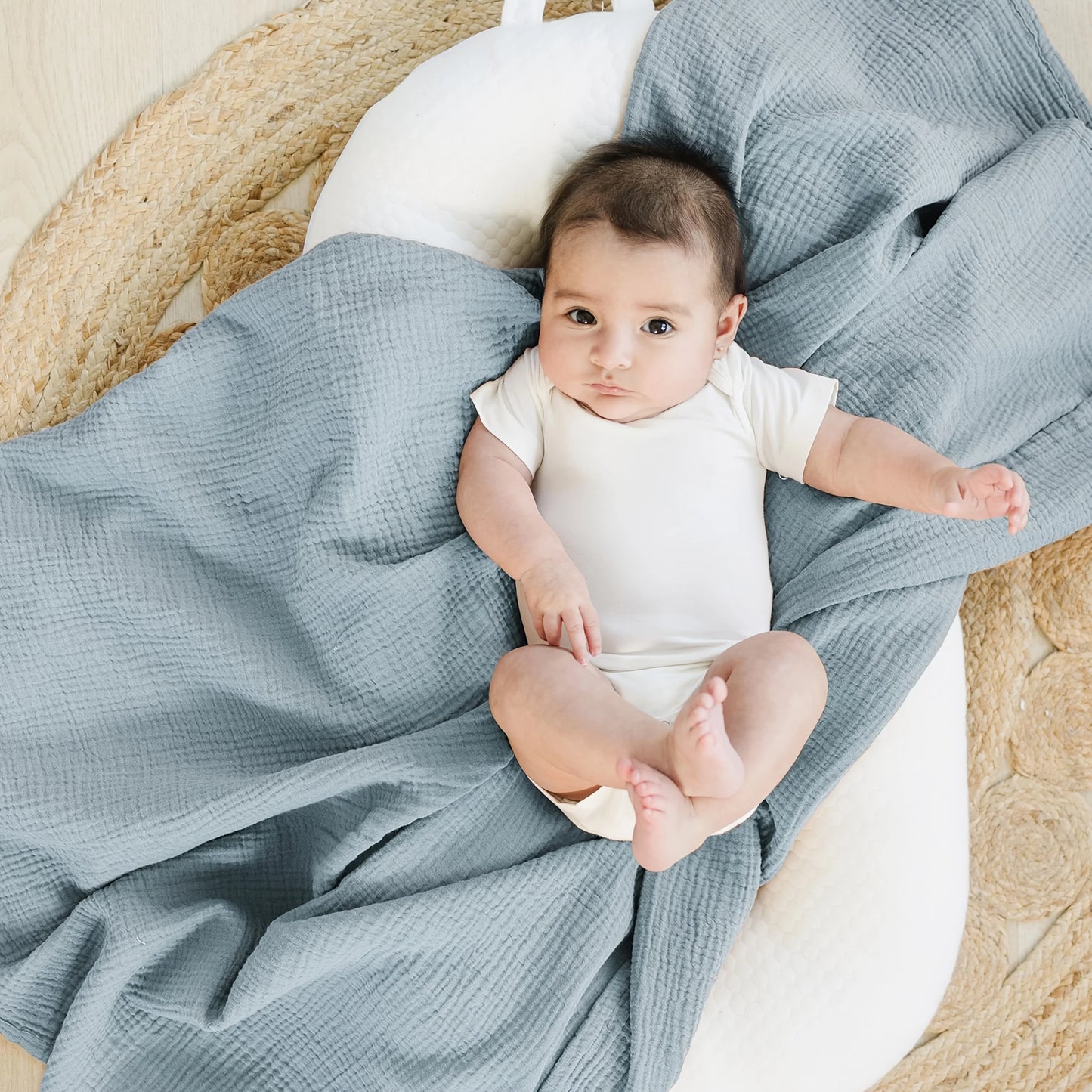 Breathable Muslin Swaddle Blankets Set For Newborns