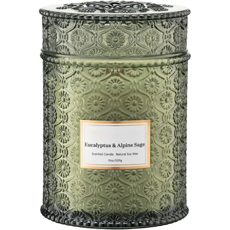 Maelyn Garden Soy Wax Candle With Wooden Wick Relaxation Decor