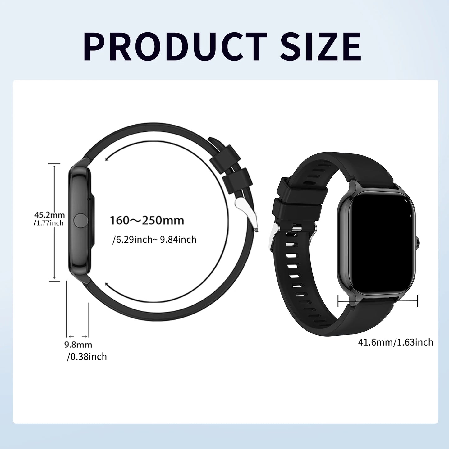Smartwatch With Wireless Calling And Call Rejection Fitness Tracking AndroidCompatible