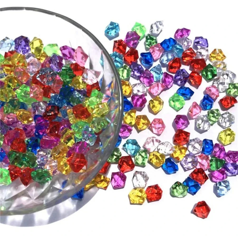 Crystal Clear Acrylic Crushed Ice Vase Fillers 100/200 Pieces