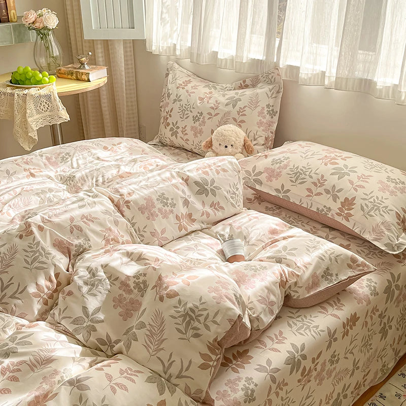 Kiss Nest 100 Percent Cotton Duvet Cover Set With Shams