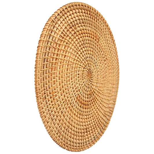 Handwoven Rattan Placemats For Dinner Table Heat Resistant