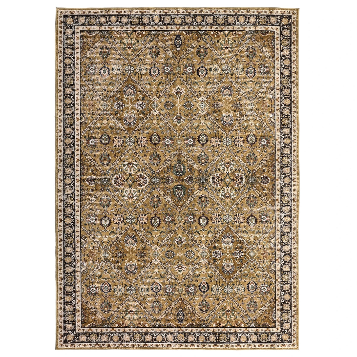 Machine Washable Moroccan Trellis Hallway Rug Non Slip Stain Resistant
