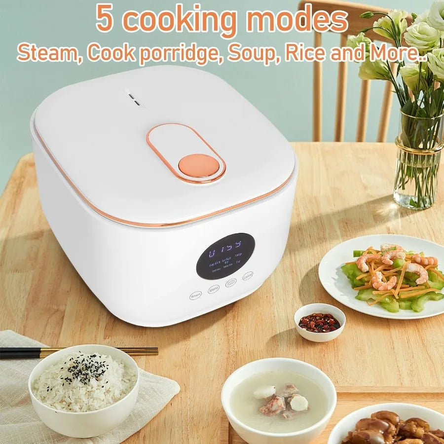 OLOEY Versatile Rice Cooker With Steamer Basket For Porridge