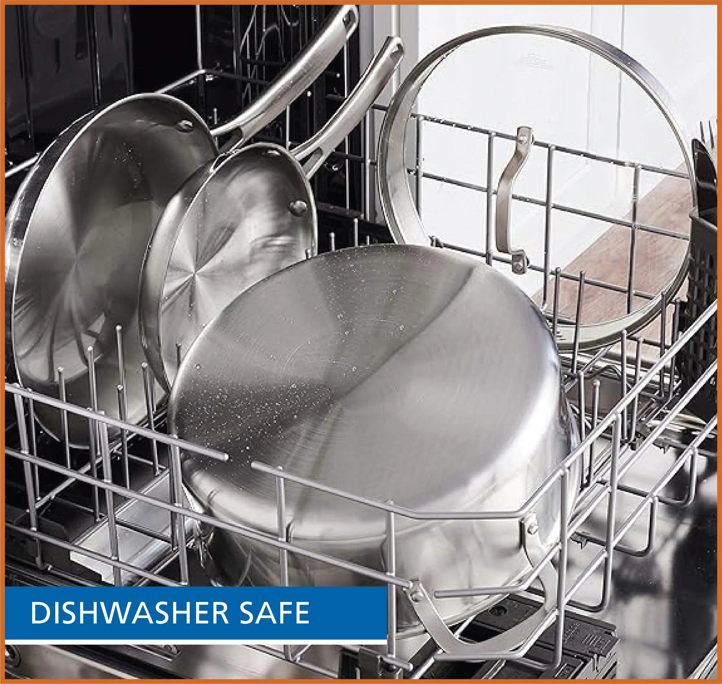 10 Piece Nonstick Stainless Steel Cookware Set For Everyday Cooking