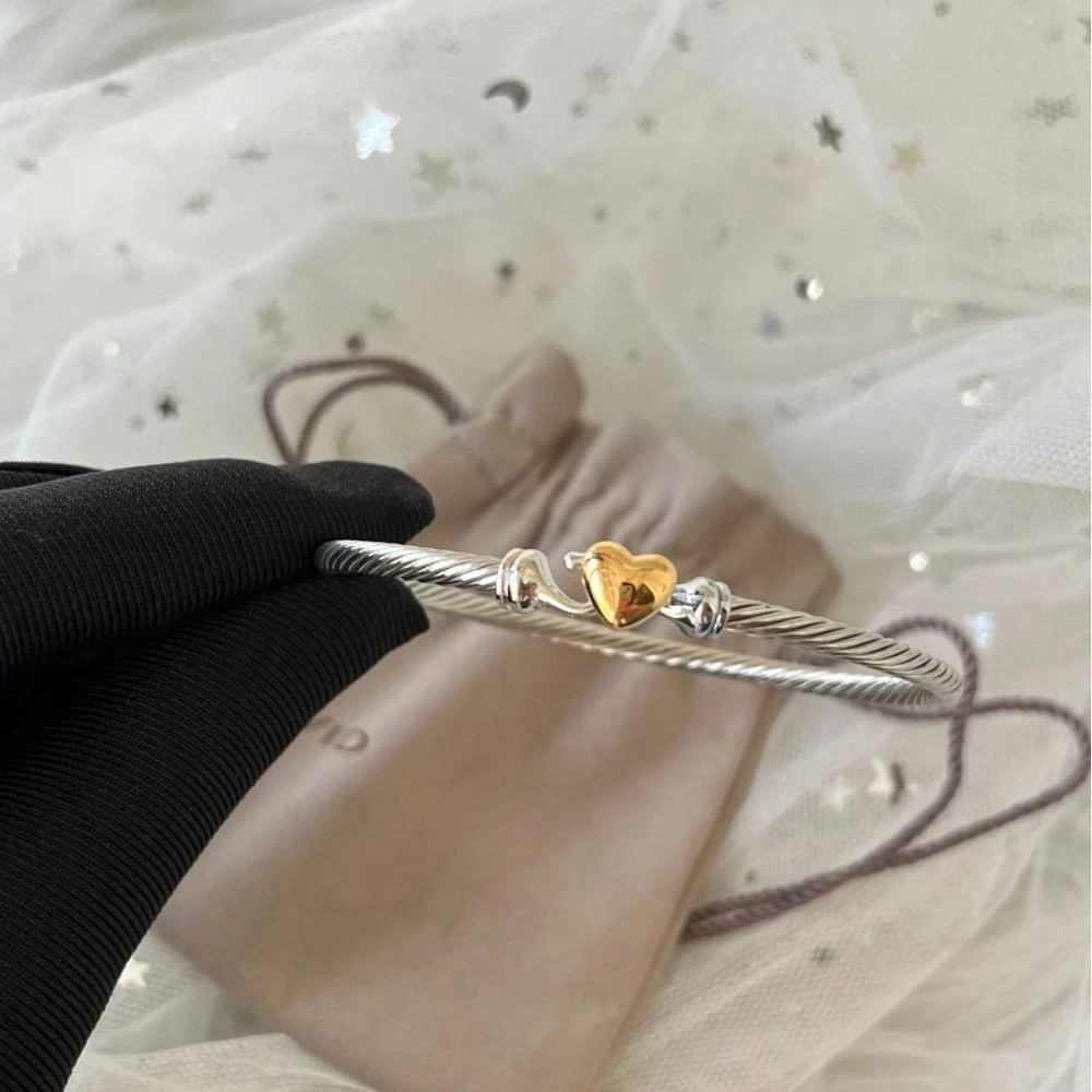 Elegant Moissanite Silver Cuff Bracelet For Women Everyday Gift