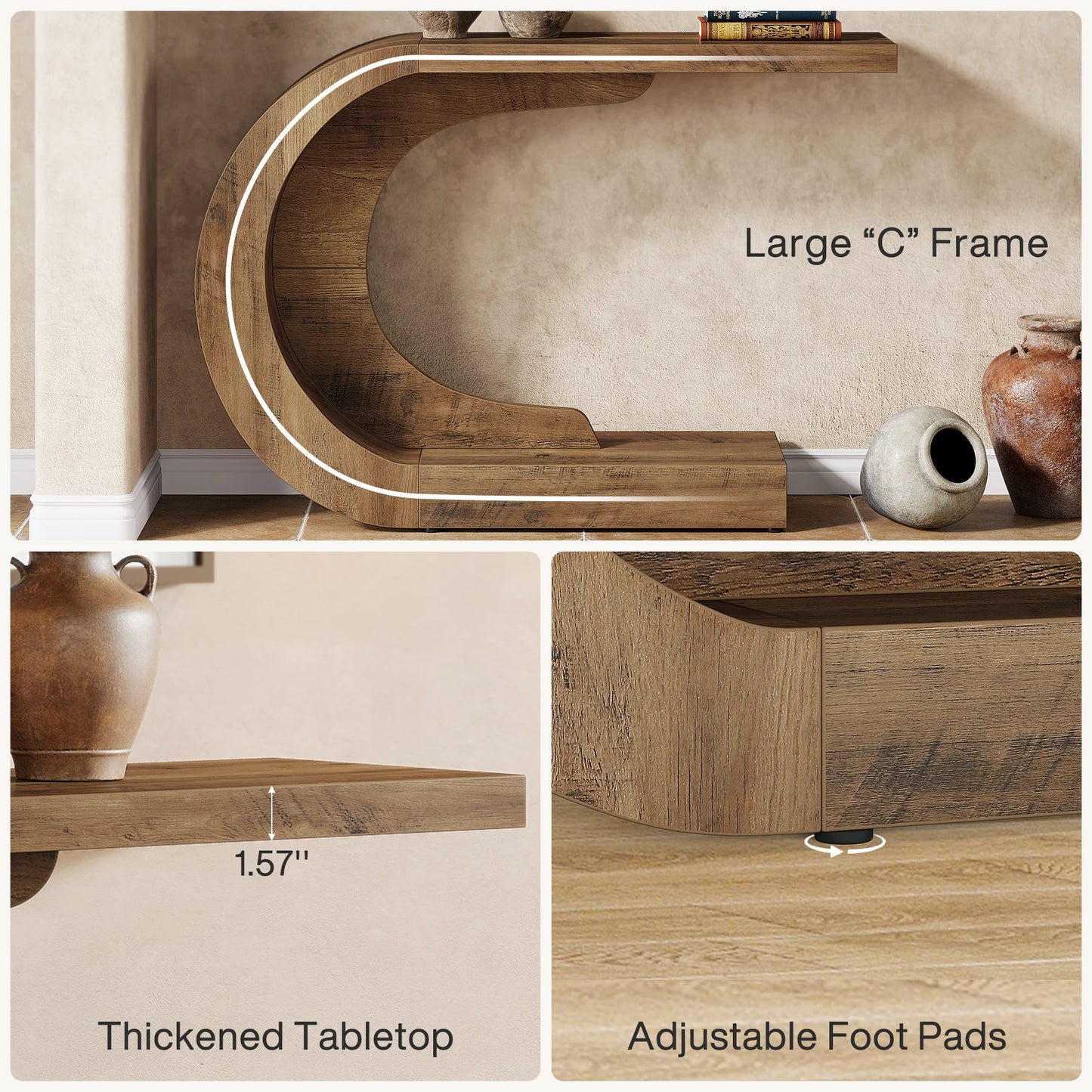 Tribesigns Mid Century Modern Console Table Entryway
