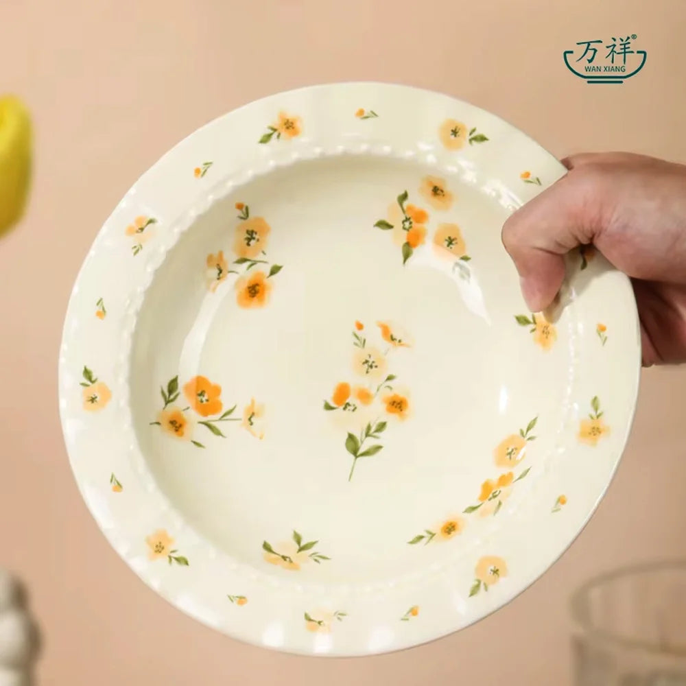 Shunxiang French Floral Ceramic Dinnerware Set