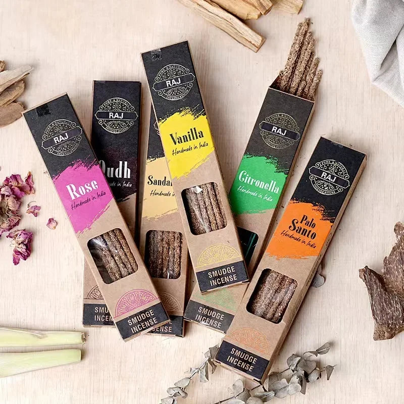 Premium Indian Natural Handmade Sandalwood Incense Sticks Palo Santo Oud